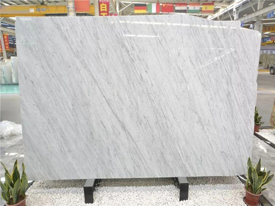 Bianco Carrara polished slab