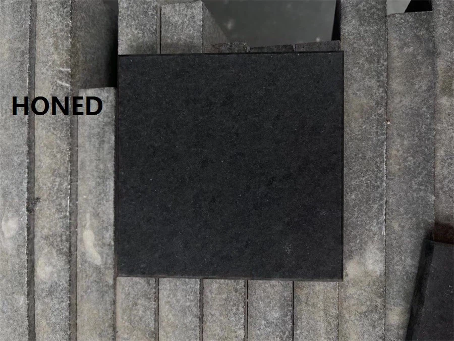 HONED black granite HONED black granite