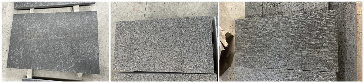 black basalt pavers in flamed bush hammeredline-chiseled finish black basalt pavers in flamed bush hammeredline-chiseled finish