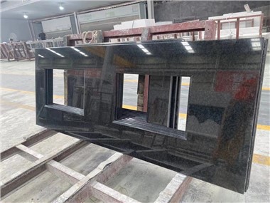 Double Sink Granite Vanity Top