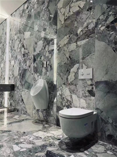 Grey Marble Tile Bathroom