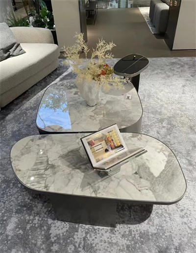Grey Marble Top Coffee Table