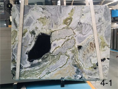 White Marble With Green Veins