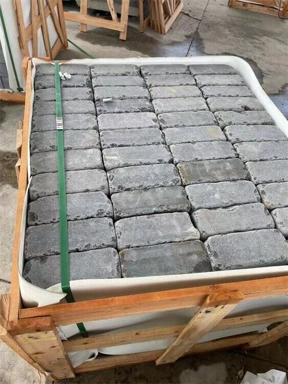 Black Cobblestone Driveway