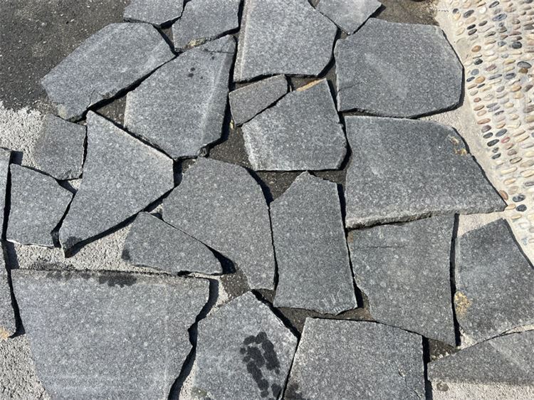Black Slate Crazy Paving