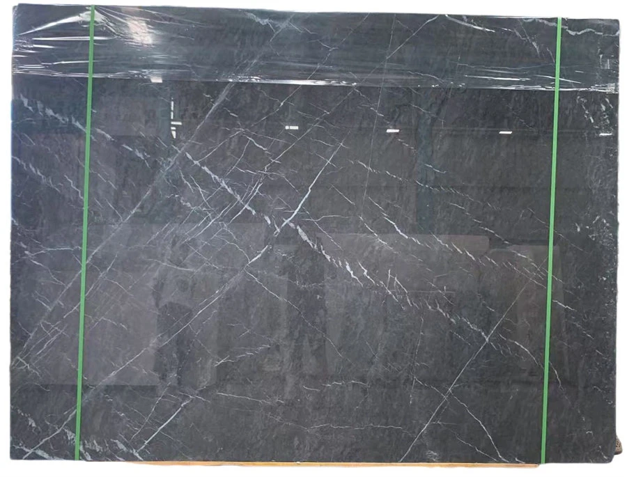 Dark Grey Marble With White Veining