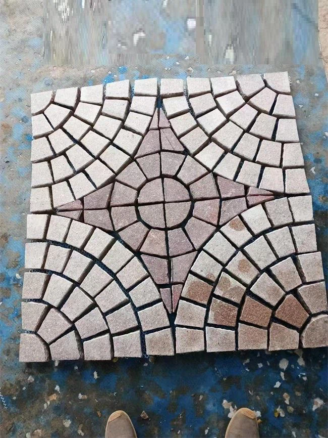 Granite Cobble Stone Mesh Cobblestone Pavers