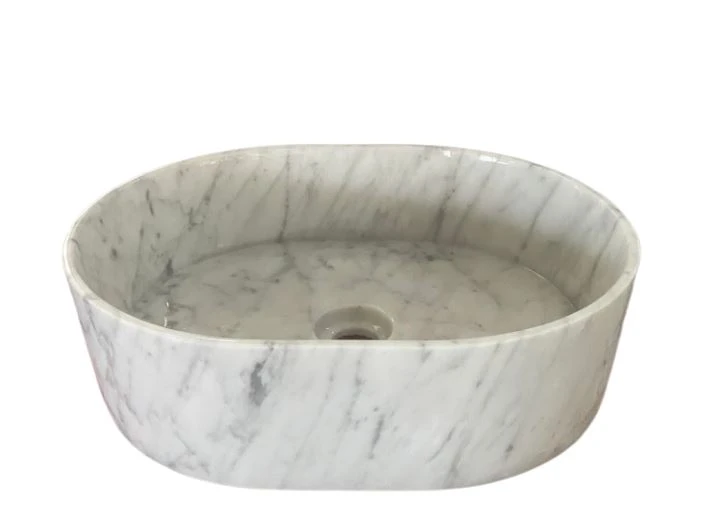 Handcrafted Carrara Marble Basin