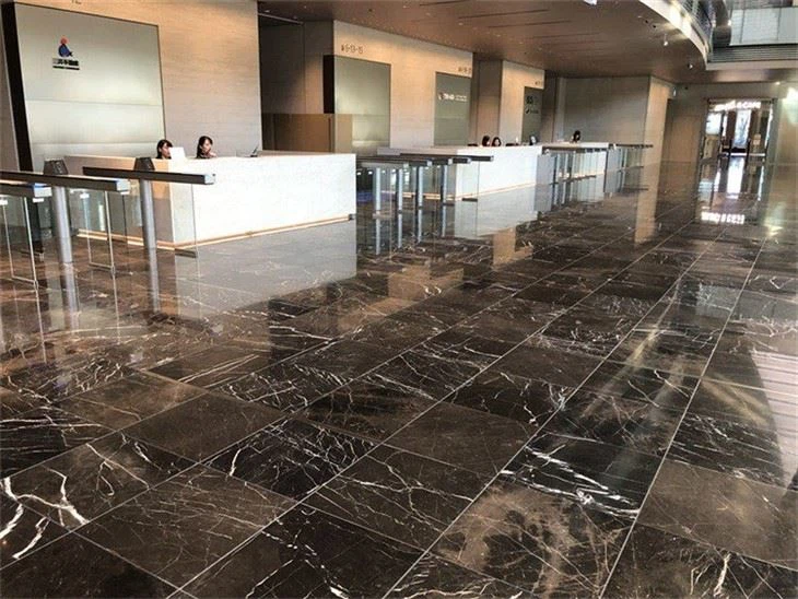 Chinese brown marble floor tiles polished STONE