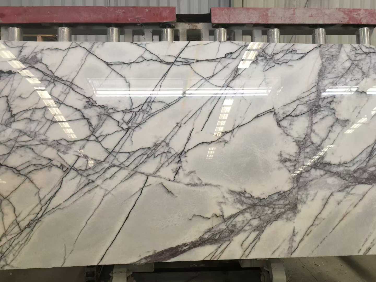 Lilac white marble slab Lilac white marble slab