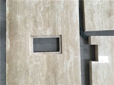 Can travertine be cut to custom sizes