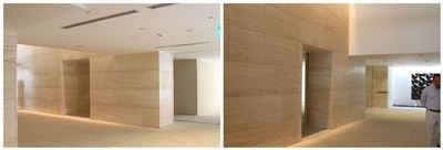 Is it possible for travertine to turn yellow