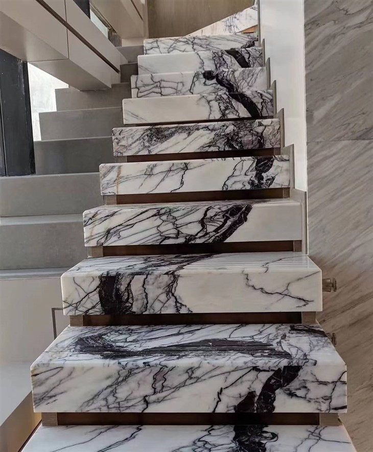 Lilac White Marble For Villa Flooring And Walls