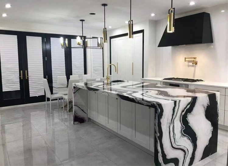 panda white marble interior decoration (9) -