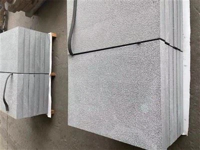 Green granite floor tiles