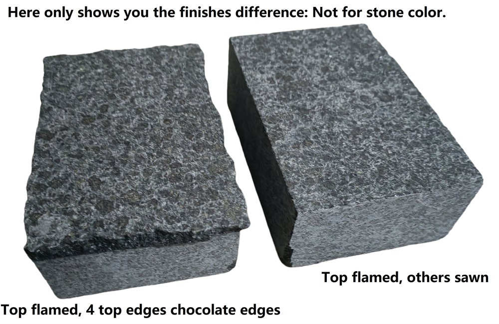 G684 Granite cobbles flamed top side G684 Granite cobbles flamed top side