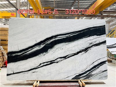 ​Elegant Panda White Marble Slab