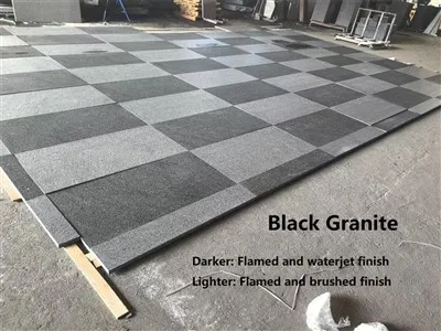 Black Granite Paving