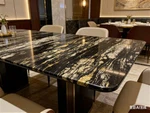 Black Granite With Gold Veins For Luxury Interior Design