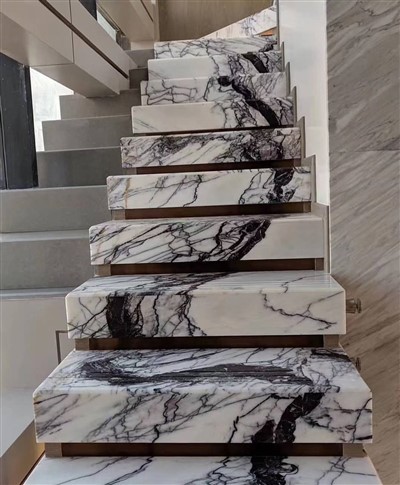 Lilac White Marble For Villa Flooring And Walls