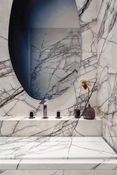 Lilac White Marble Tiles For Modern Interior Design