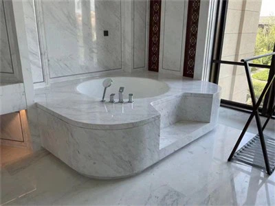 Marble Floor And Wall Tiles Bathroom