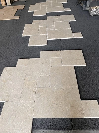 Regular Size Tumbled Limestone French Pattern