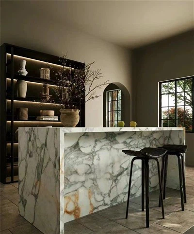 White Marble Bar Table