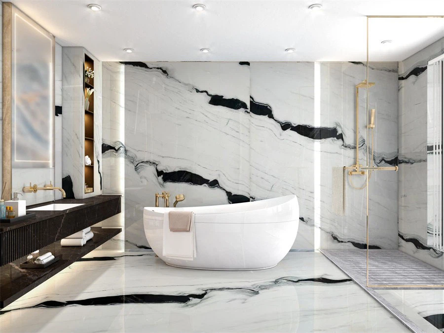 panda white marble luxury stone decoration for interiors (3)